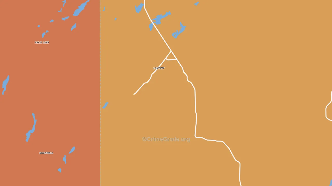 Lamont, WA Map of Vandalism Rates