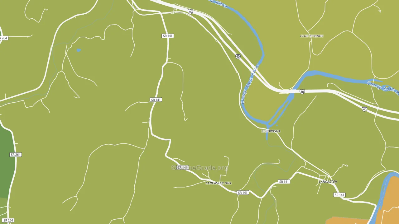 Lancaster Hill, TN Map of Vandalism Rates