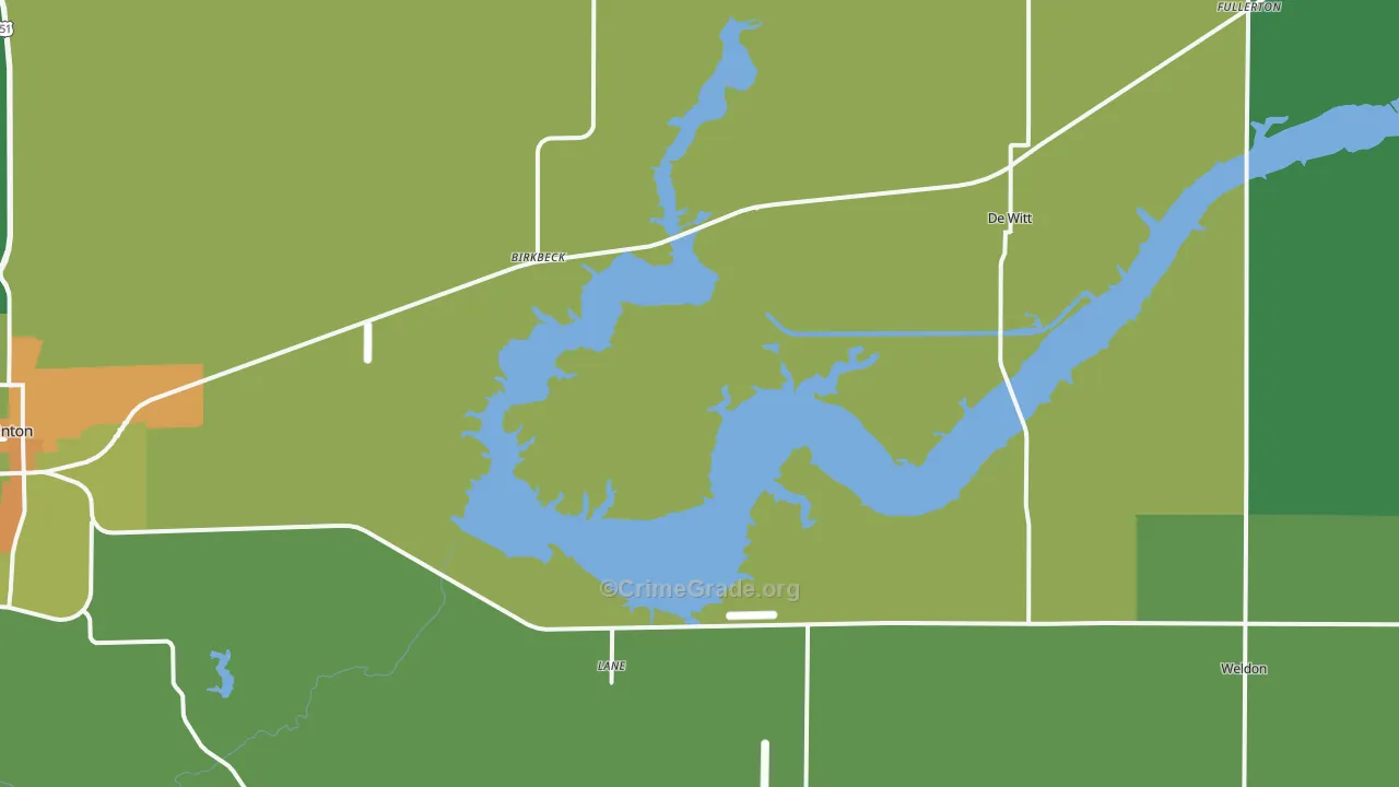 Lane, IL Map of Vandalism Rates