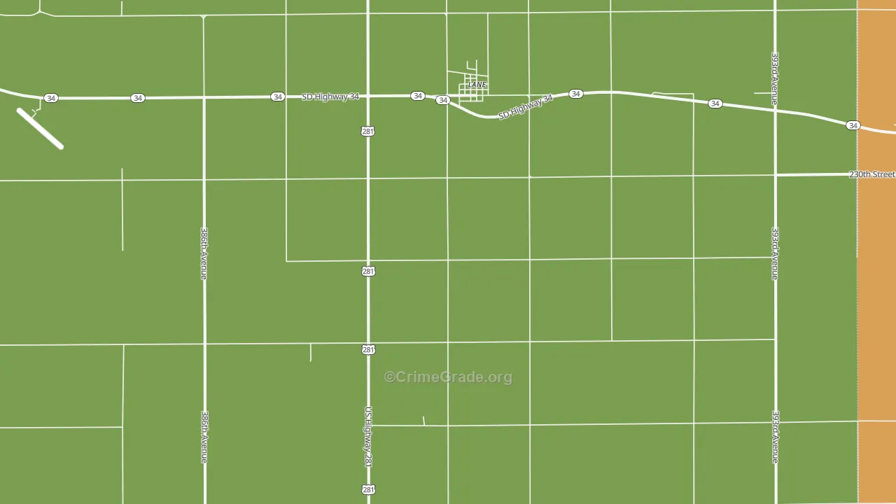 Lane, SD Map of Vandalism Rates