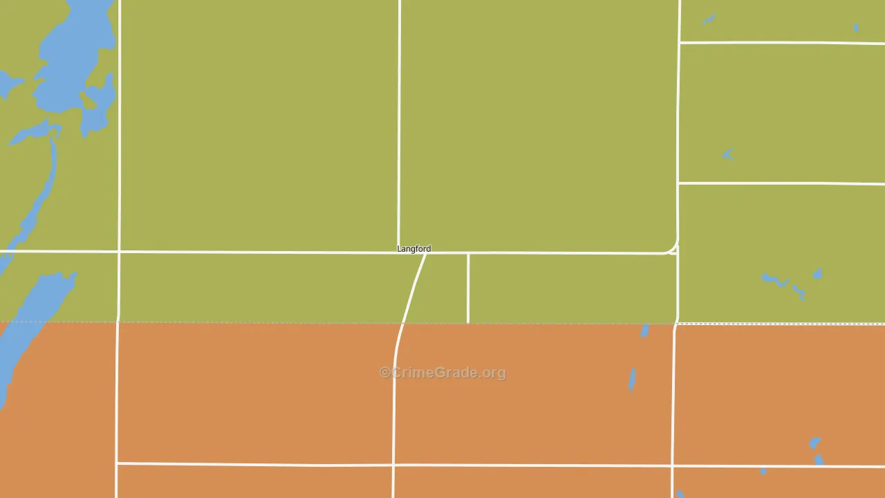 Langford, SD Map of Vandalism Rates