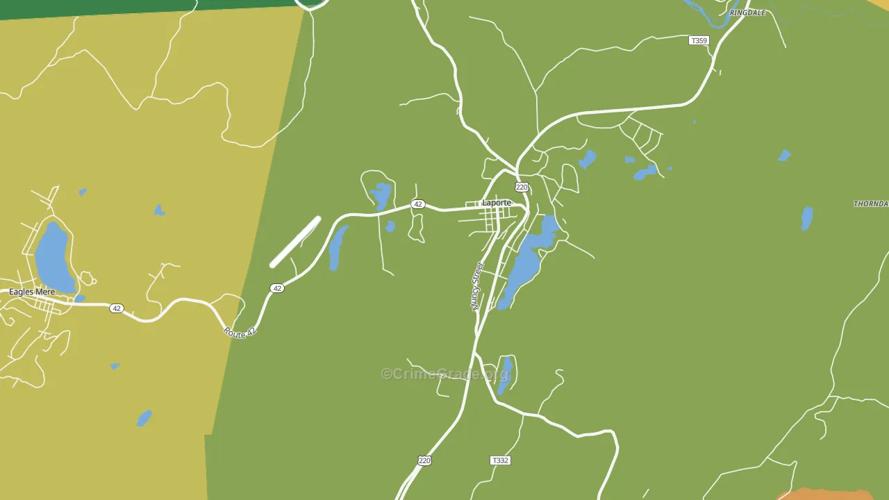 Laporte, PA Map of Vandalism Rates
