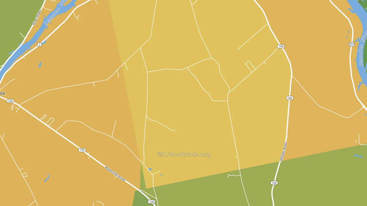 Larone, ME Map of Vandalism Rates