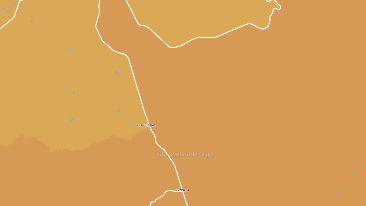 Las Nutrias, NM Map of Vandalism Rates