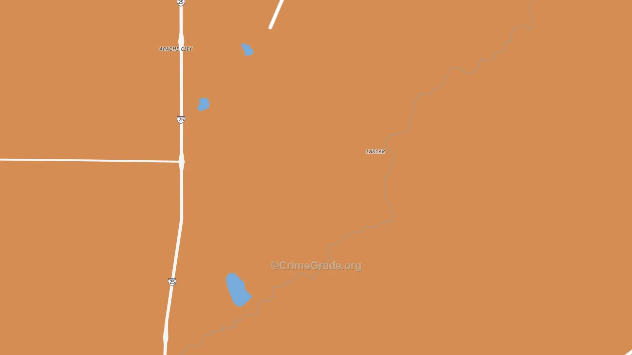 Lascar, CO Map of Vandalism Rates