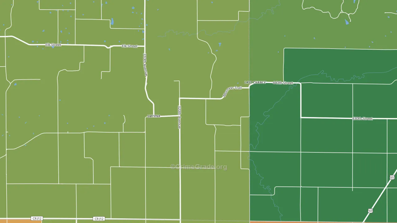 Last Chance, IA Map of Vandalism Rates