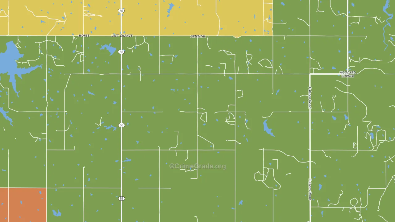 Last Chance, OK Map of Vandalism Rates