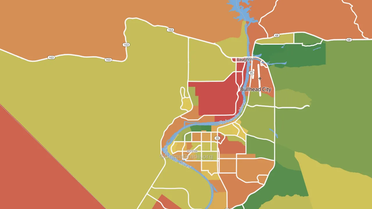 Laughlin, NV Map of Vandalism Rates