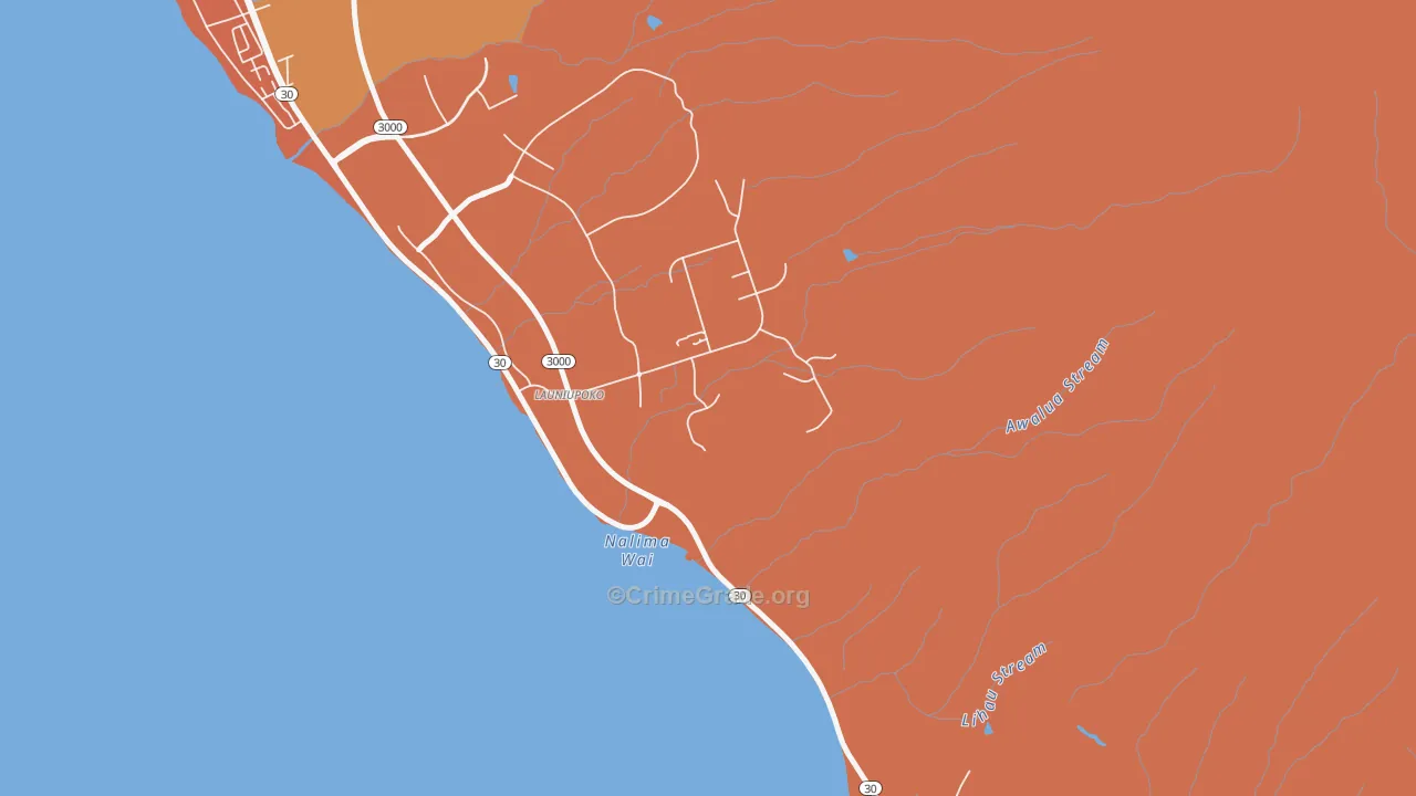 Launiupoko, HI Map of Vandalism Rates