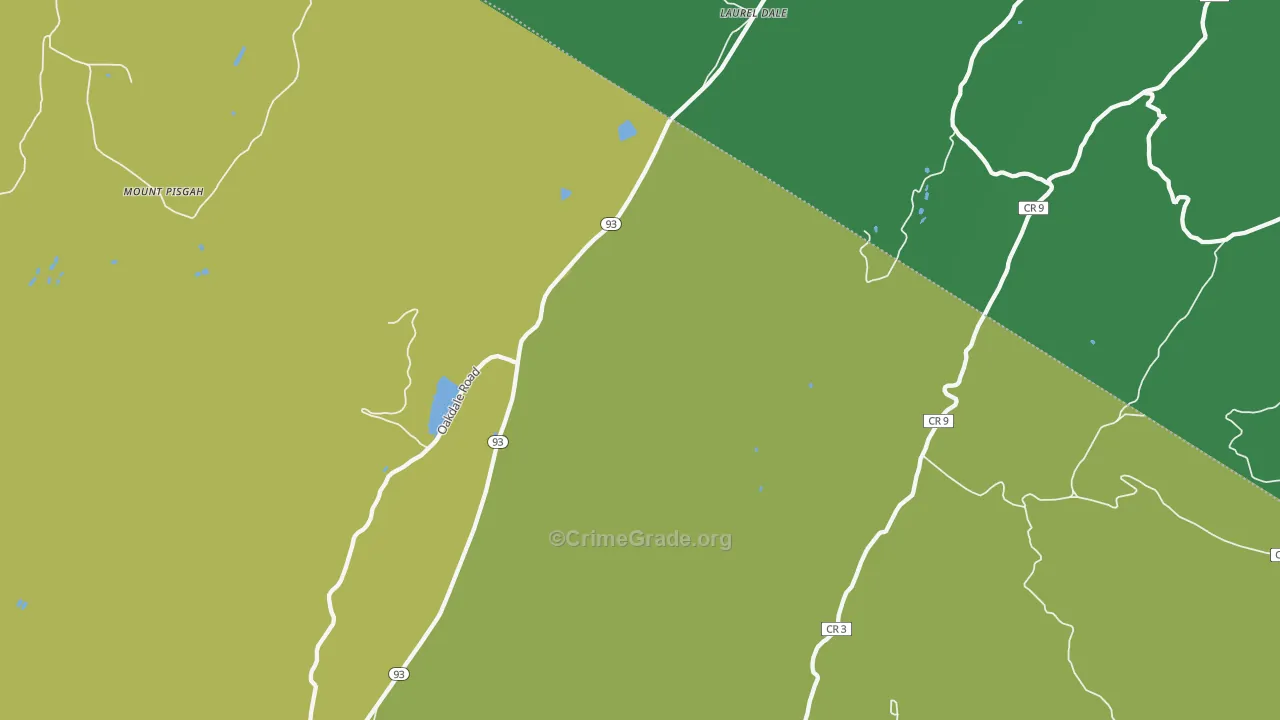 Laurel Dale, WV Map of Vandalism Rates