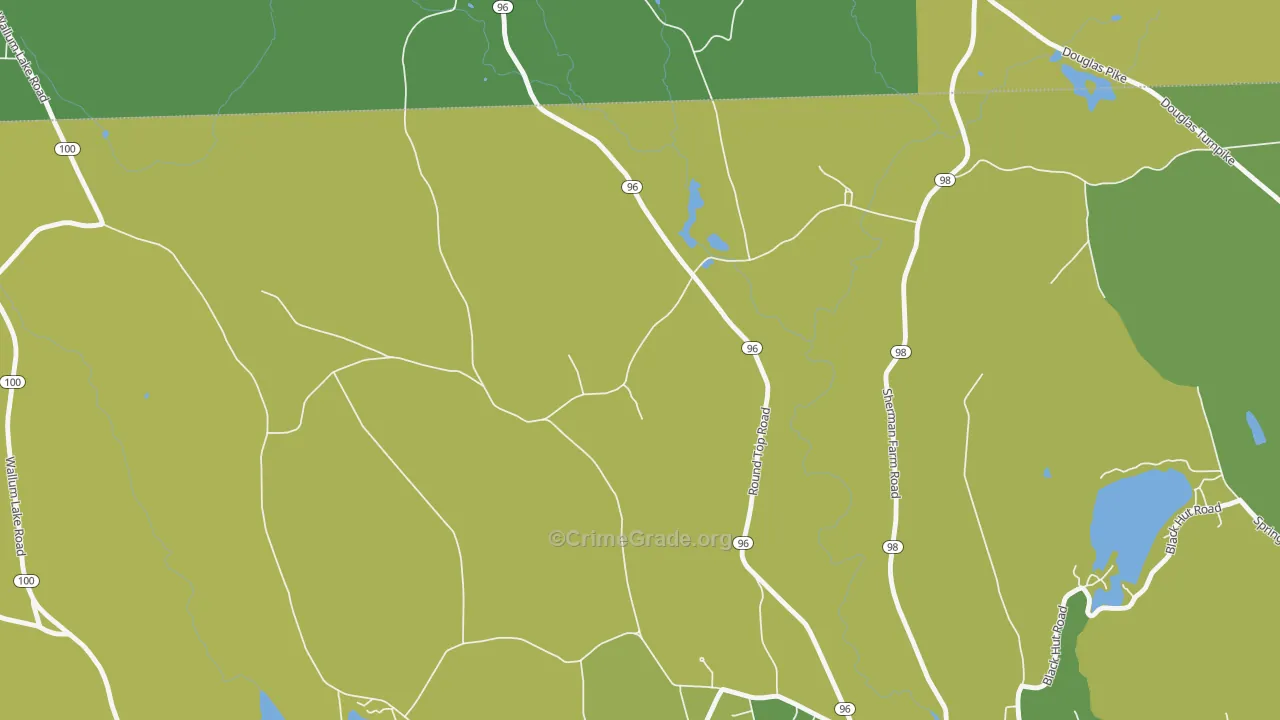 Laurel Hill, RI Map of Vandalism Rates