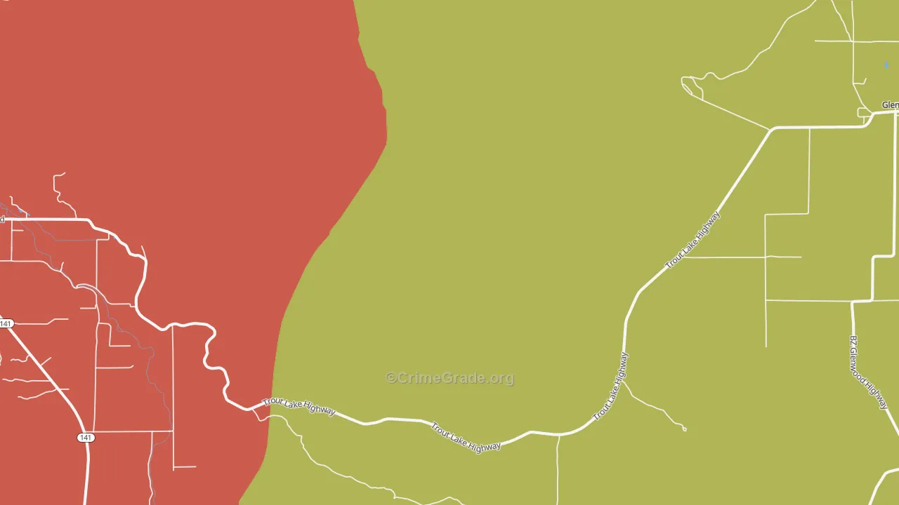 Laurel, WA Map of Vandalism Rates