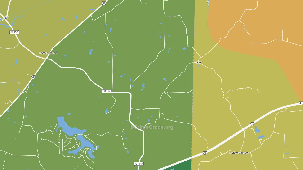 Law, TN Map of Vandalism Rates