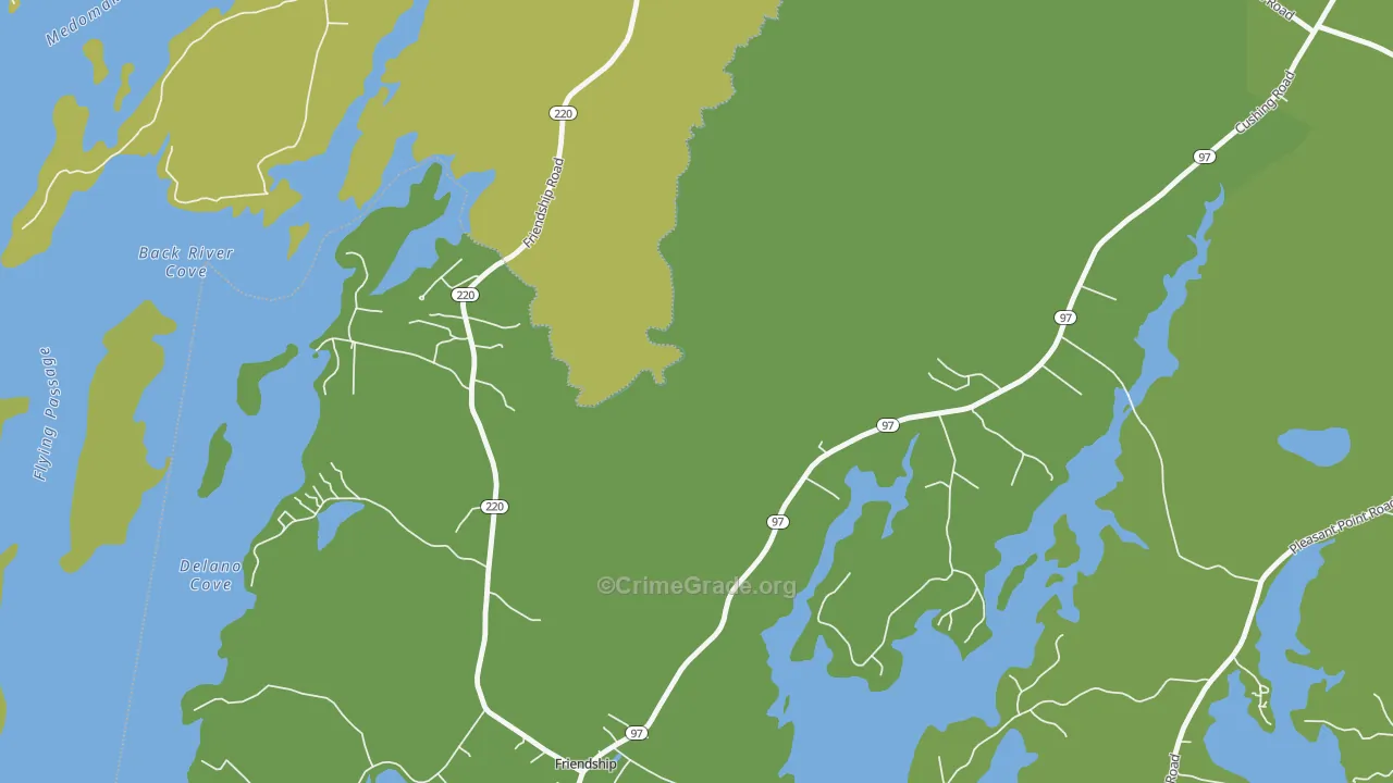 Lawry, ME Map of Vandalism Rates