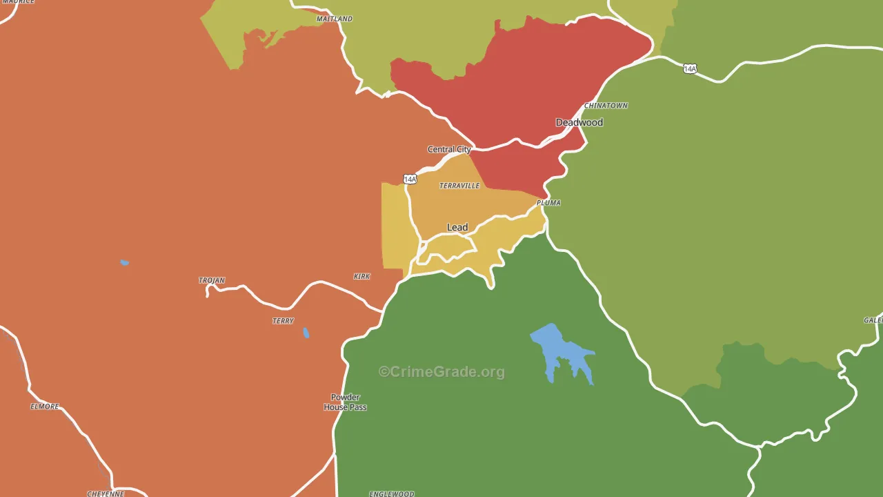 Lead, SD Map of Vandalism Rates