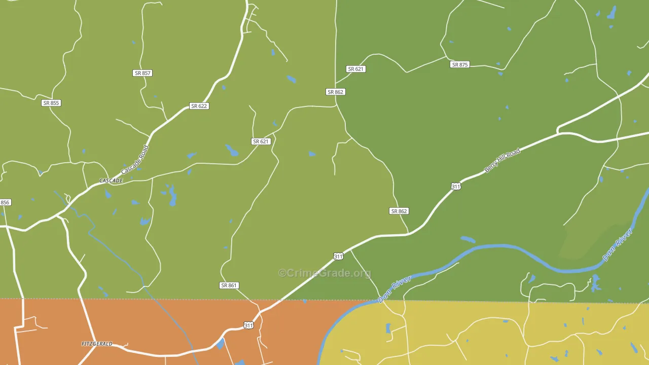 Leaksville Junction, VA Map of Vandalism Rates