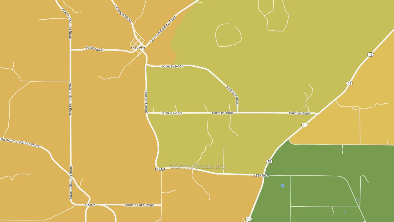 Learned, MS Map of Vandalism Rates