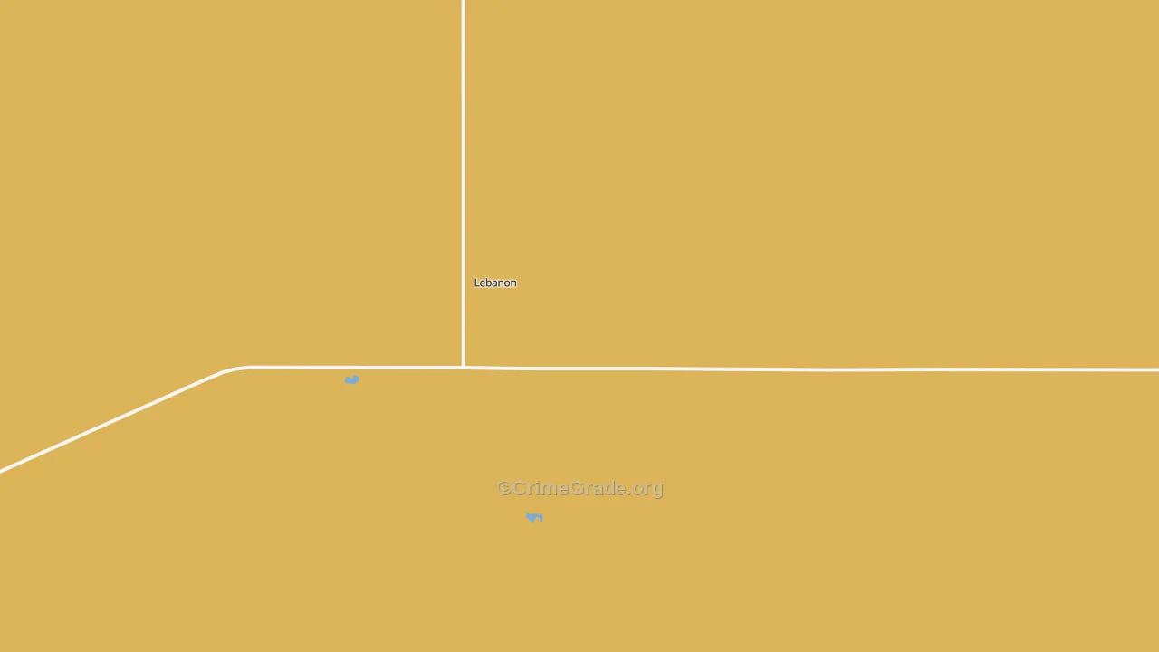 Lebanon, SD Map of Vandalism Rates