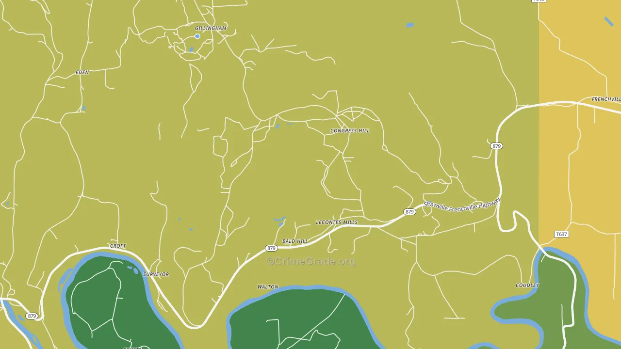 Lecontes Mills, PA Map of Vandalism Rates