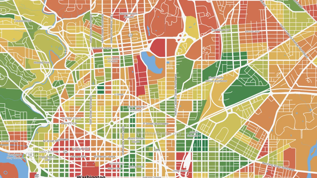 Ledroit Park, Washington, DC Map of Vandalism Rates