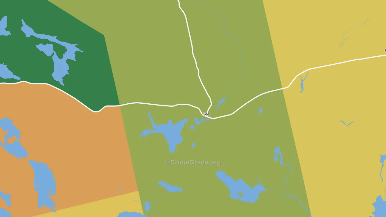 Lee, ME Map of Vandalism Rates