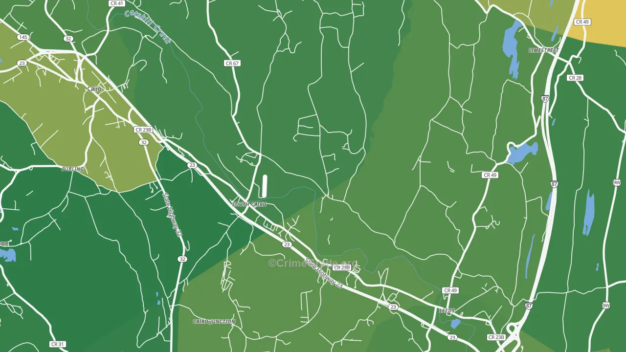 Leeds, NY Map of Vandalism Rates