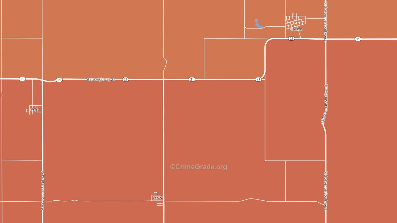 Leith, ND Map of Vandalism Rates