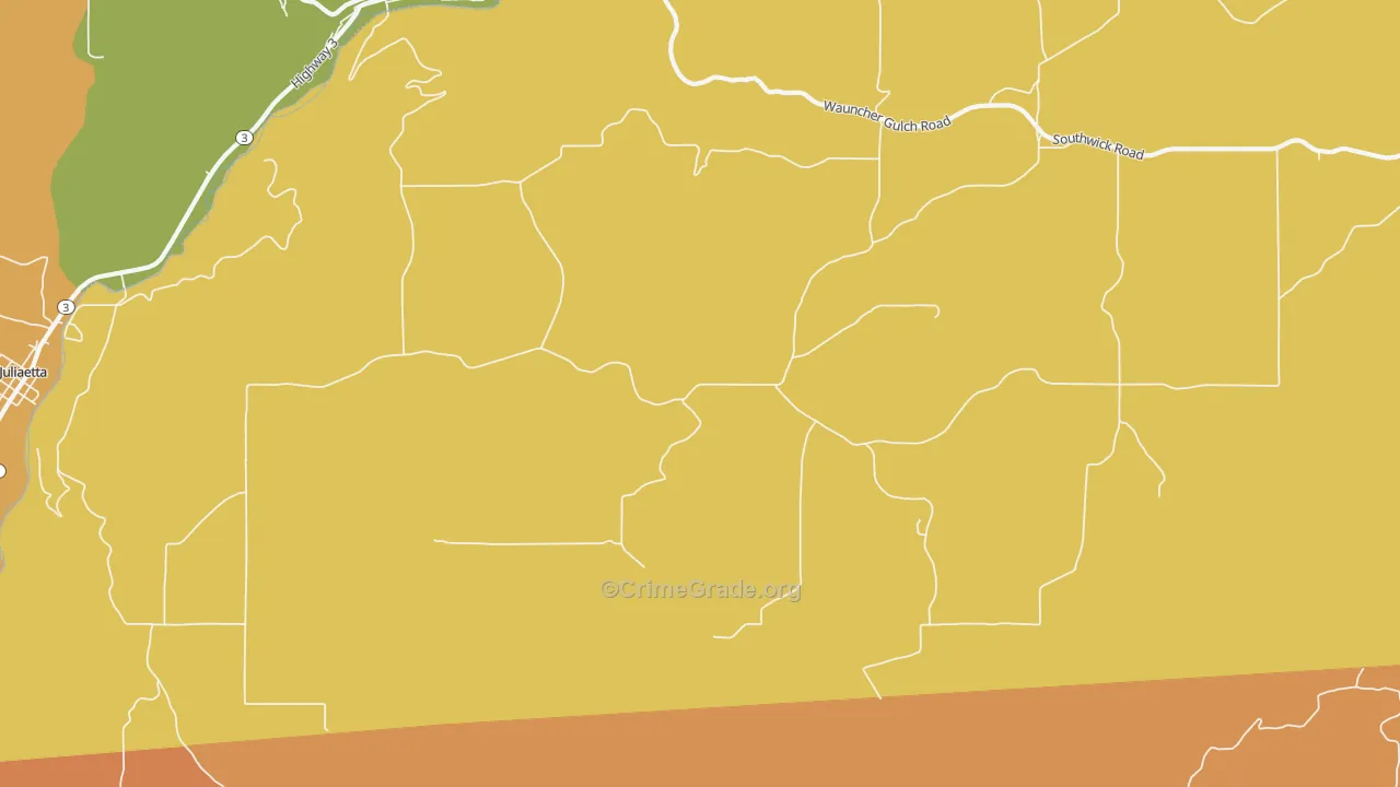 Leland, ID Map of Vandalism Rates