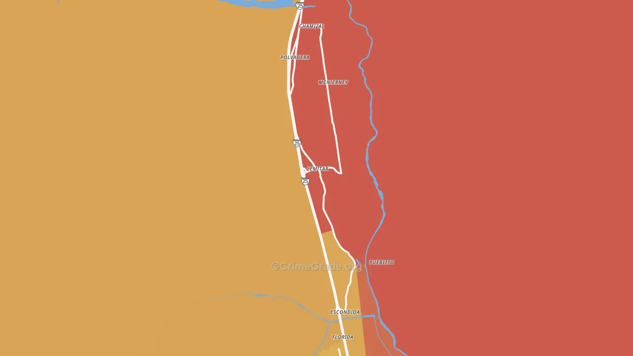 Lemitar, NM Map of Vandalism Rates