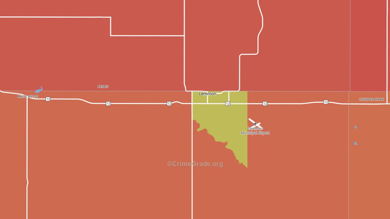 Lemmon, SD Map of Vandalism Rates