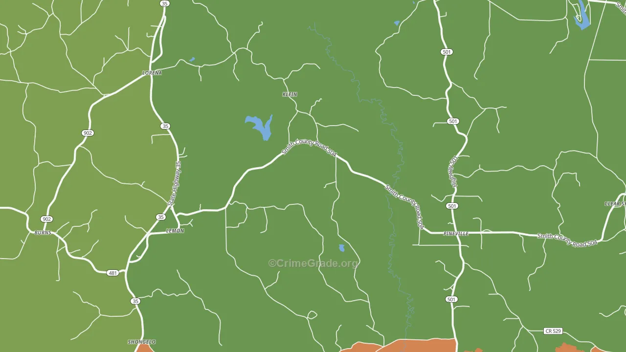 Lemon, MS Map of Vandalism Rates