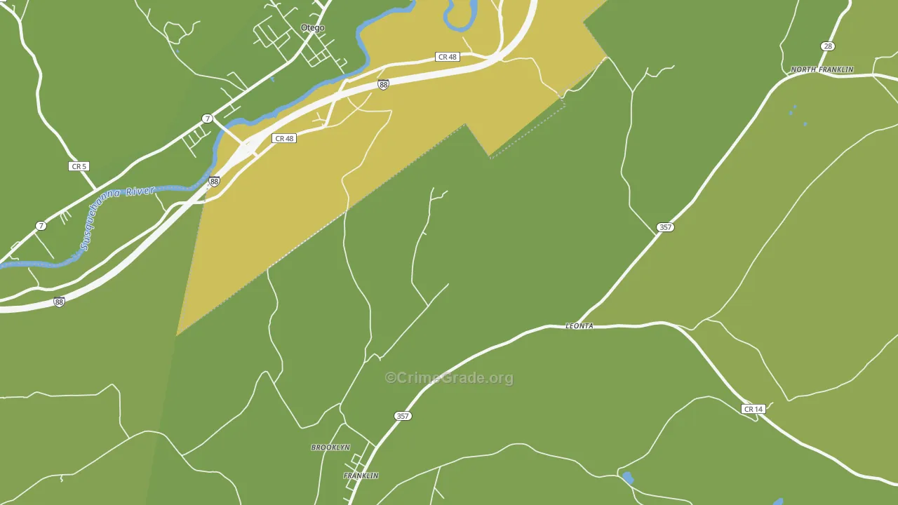 Leonta, NY Map of Vandalism Rates
