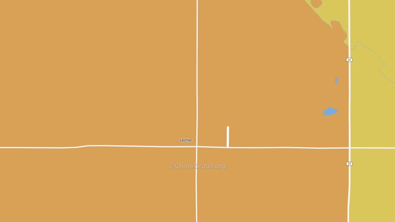 Letcher, SD Map of Vandalism Rates