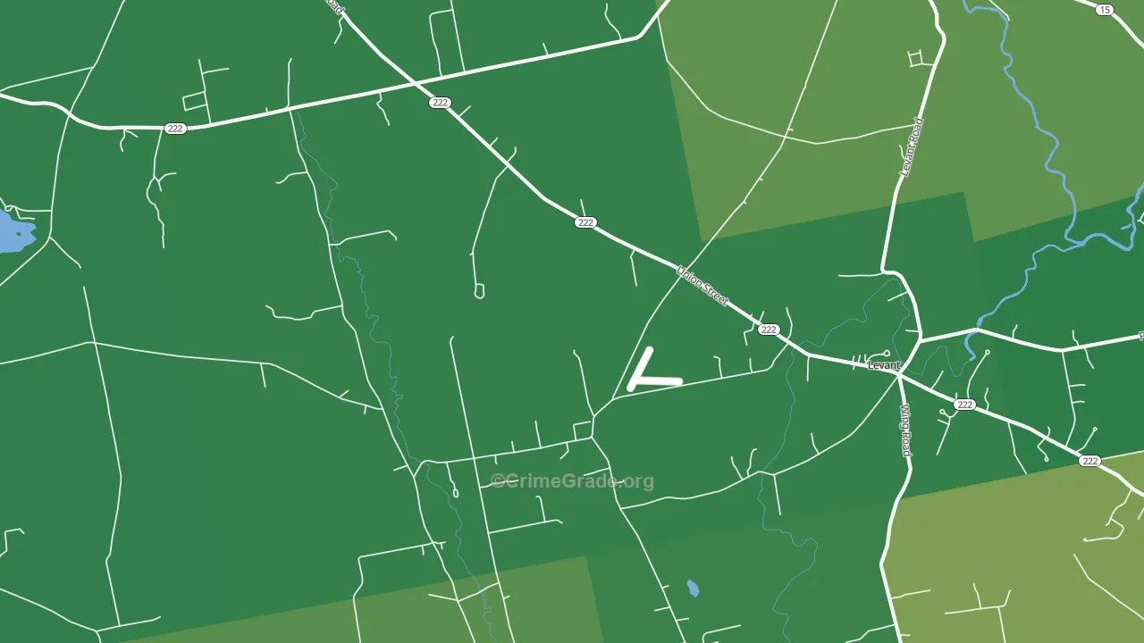 Levant, ME Map of Vandalism Rates