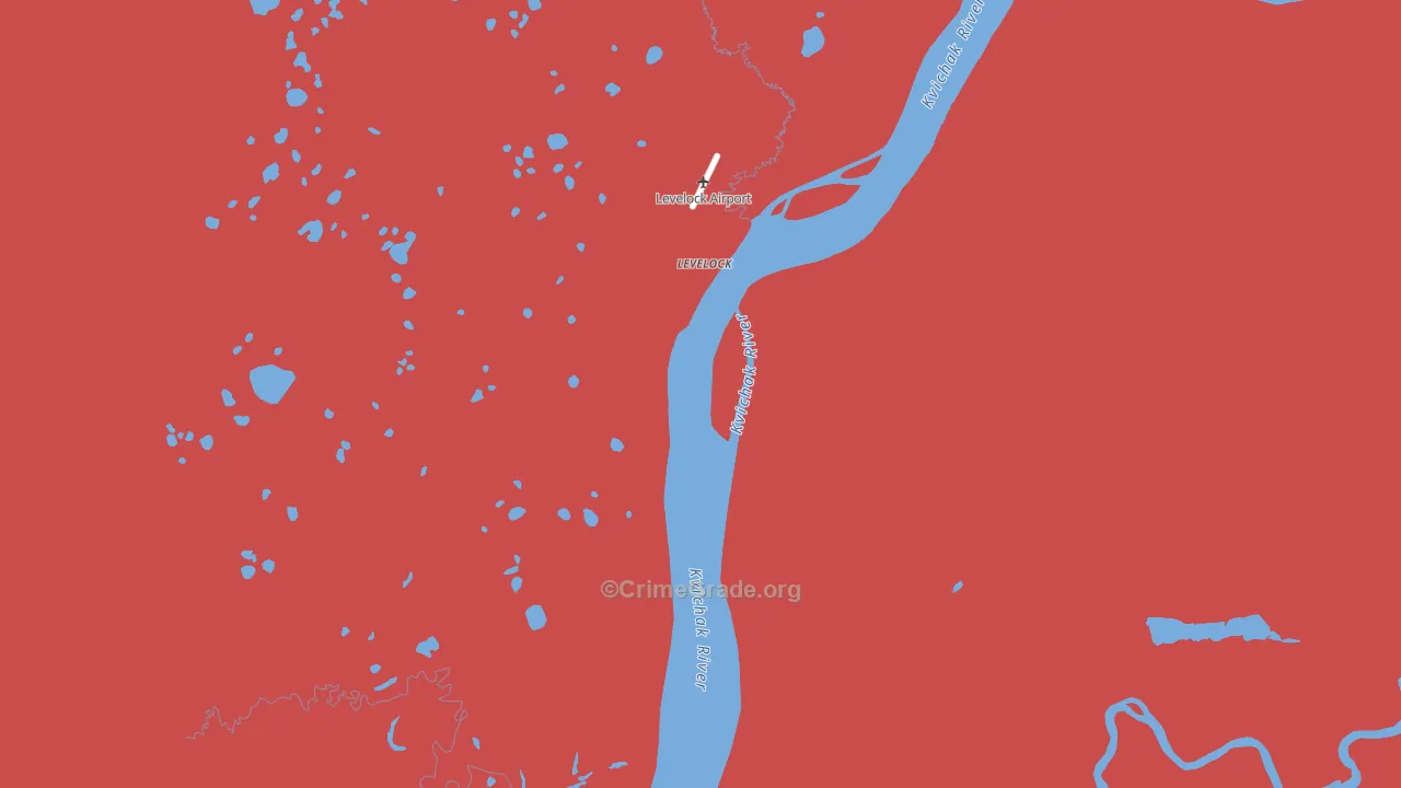 Levelock, AK Map of Vandalism Rates