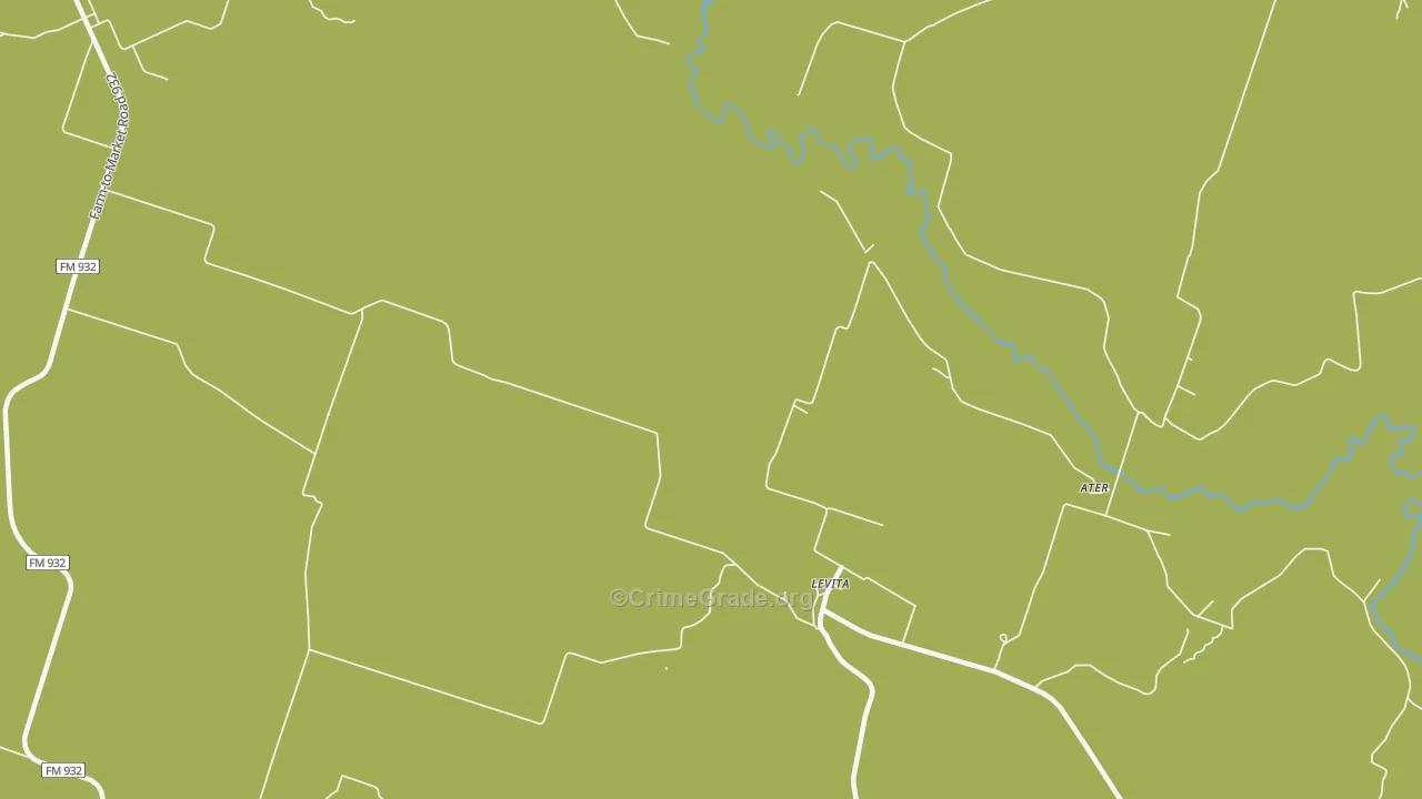 Levita, TX Map of Vandalism Rates