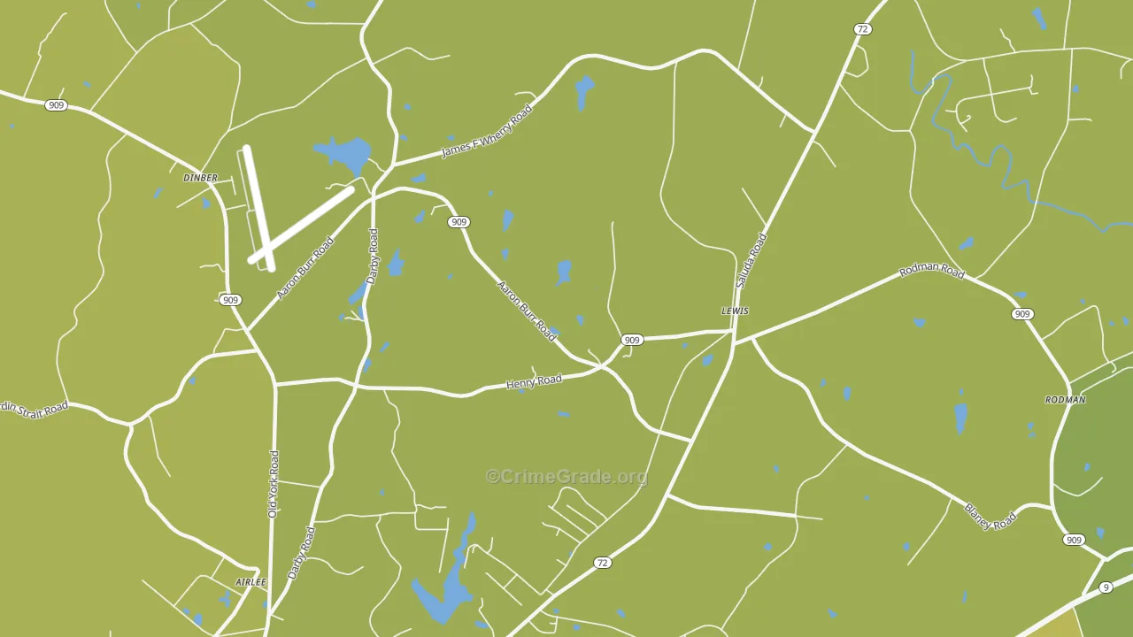 Lewis, SC Map of Vandalism Rates