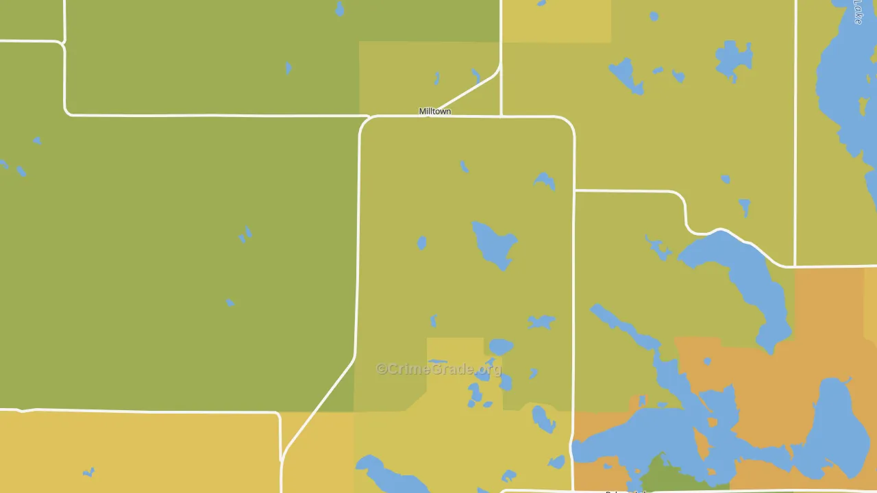 Lewis, WI Map of Vandalism Rates