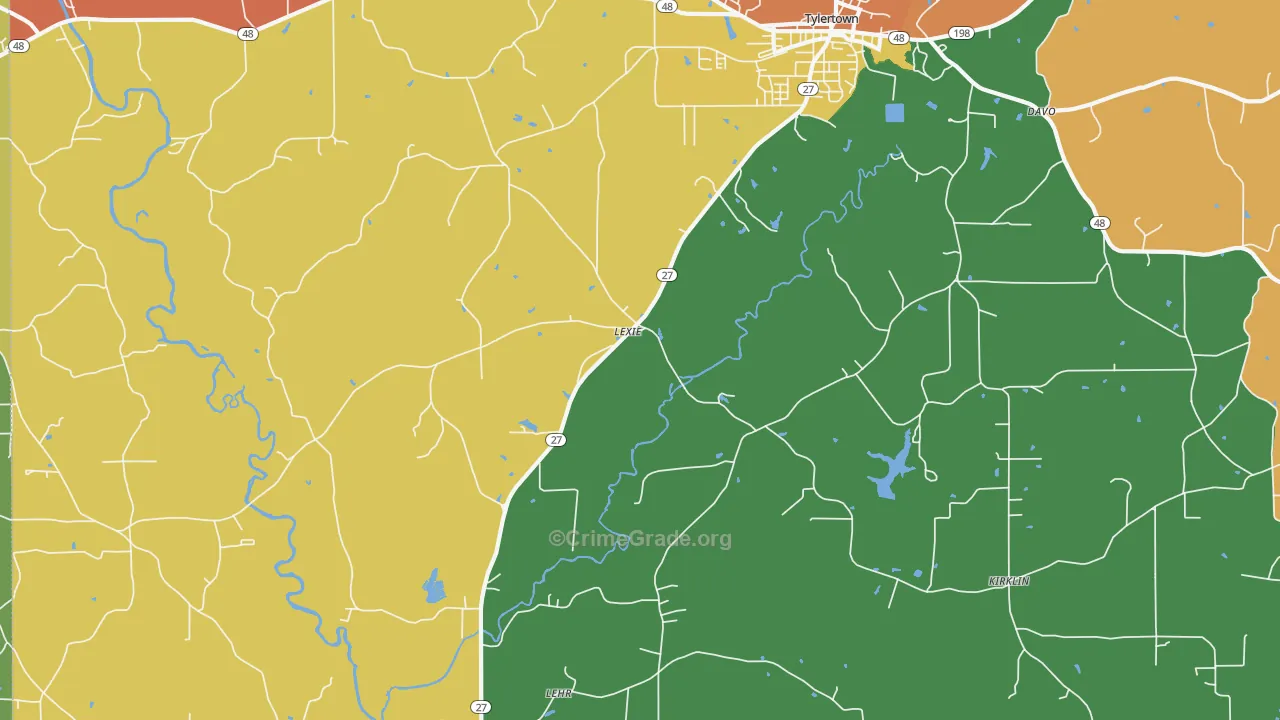 Lexie, MS Map of Vandalism Rates