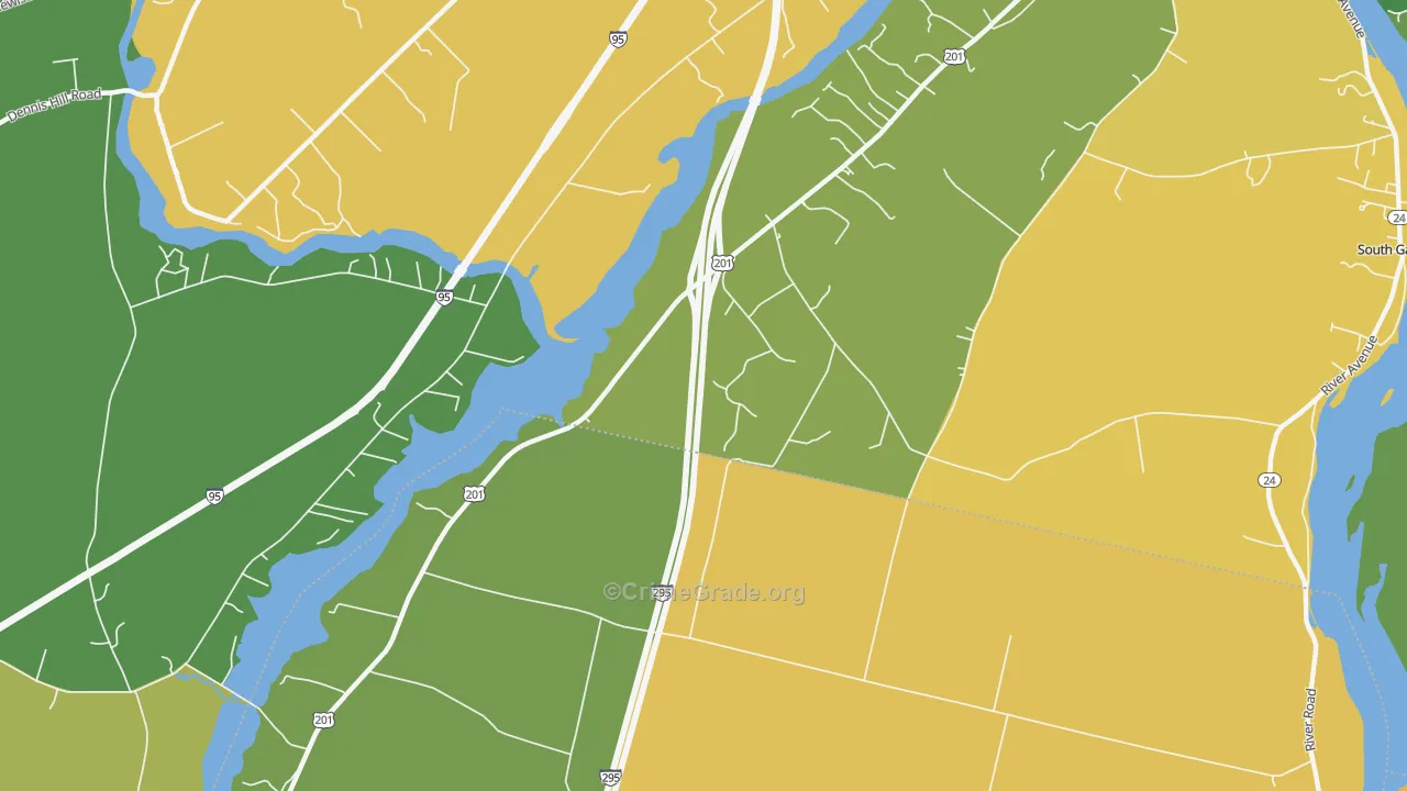Libby Hill, ME Map of Vandalism Rates