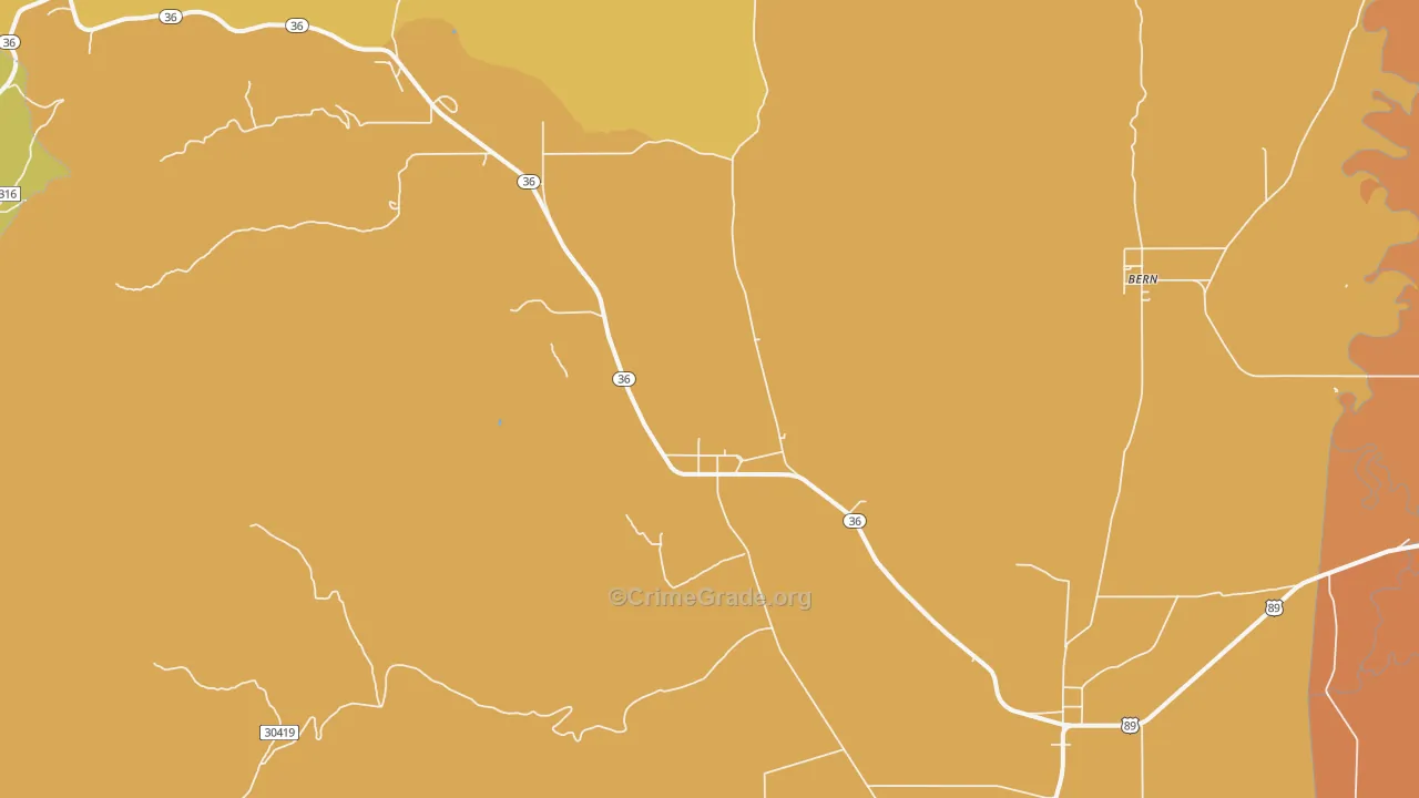 Liberty, ID Map of Vandalism Rates