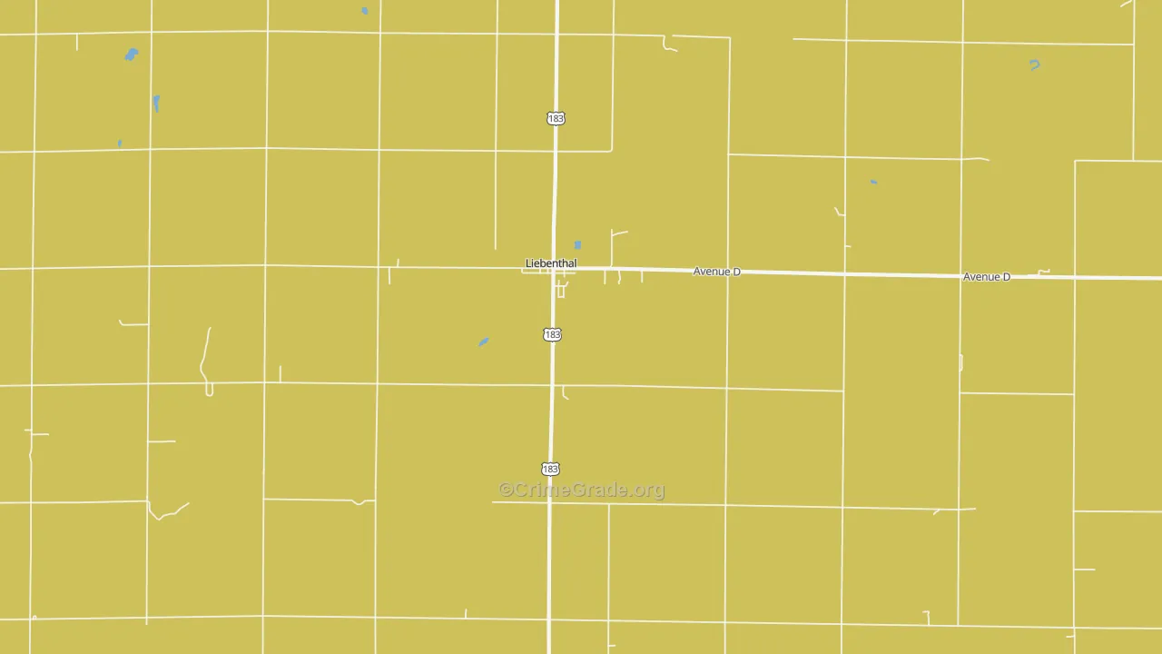 Liebenthal, KS Map of Vandalism Rates