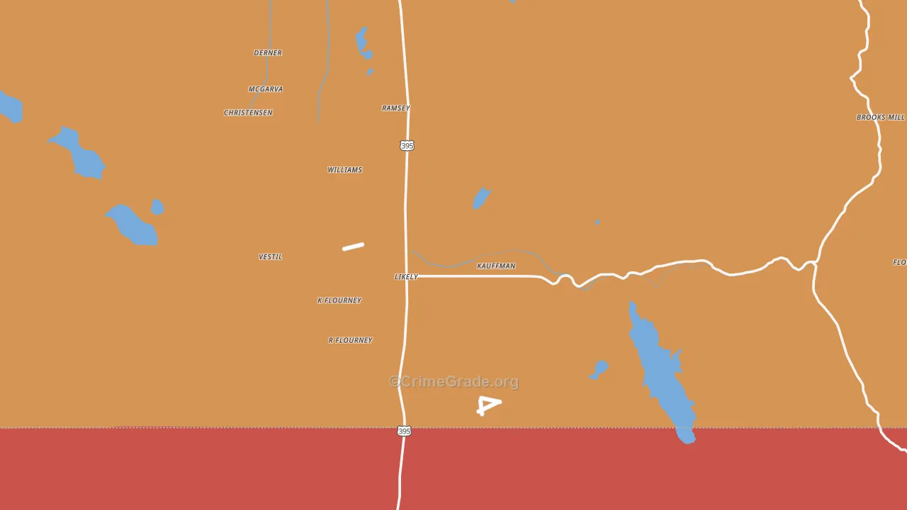 Likely, CA Map of Vandalism Rates