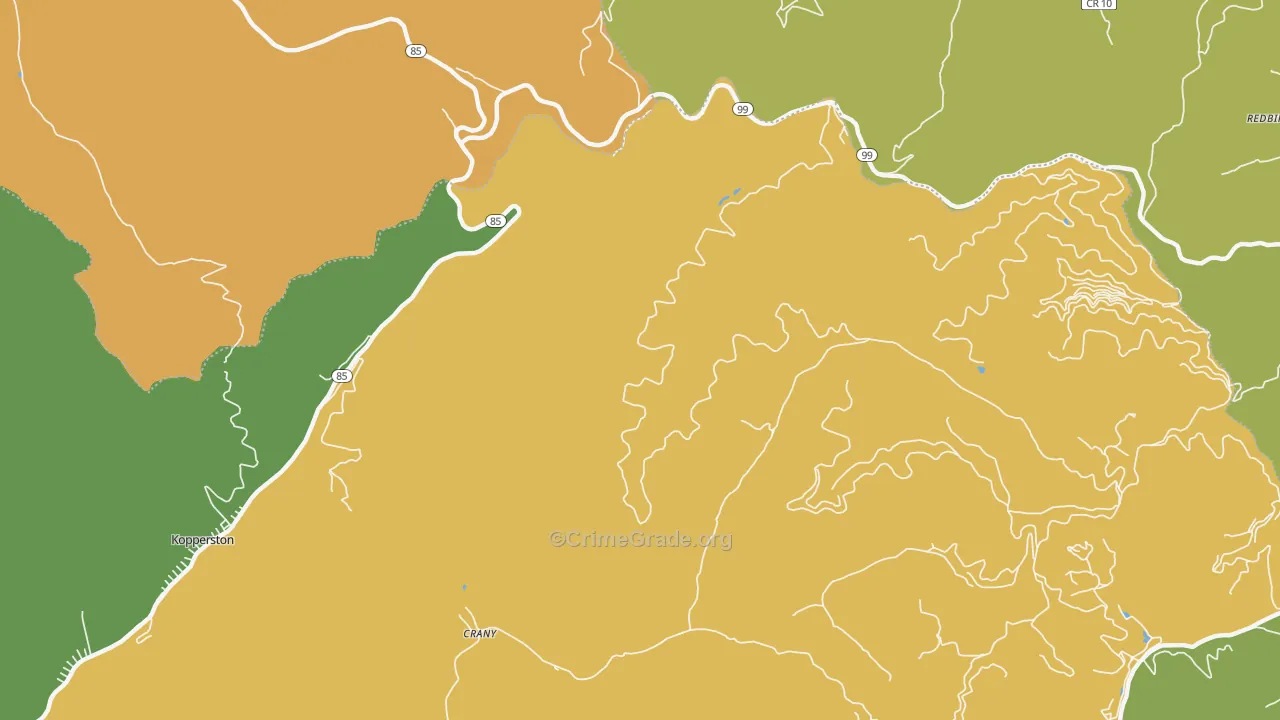 Lillyhaven, WV Map of Vandalism Rates