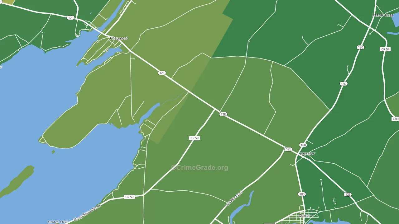 Limerick, NY Map of Vandalism Rates