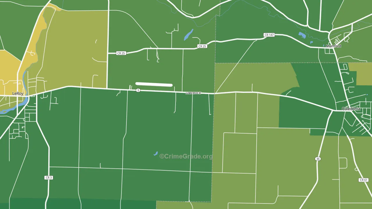 Limerock, NY Map of Vandalism Rates