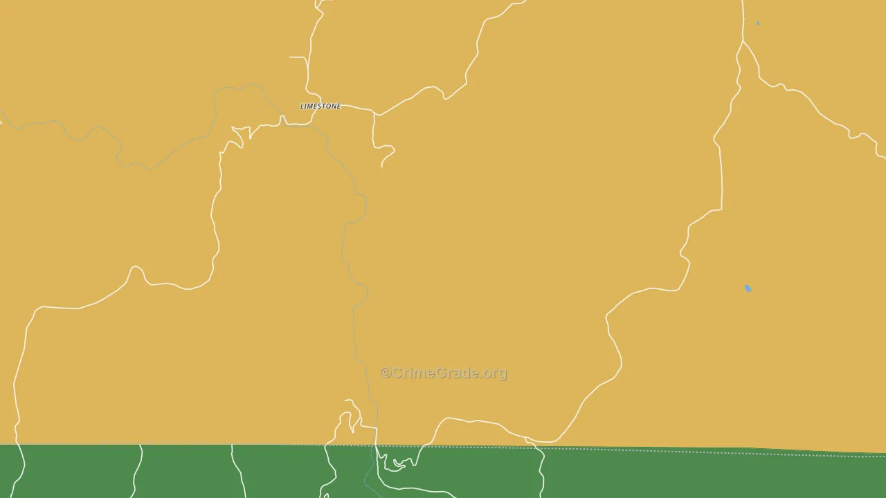 Limestone, AR Map of Vandalism Rates