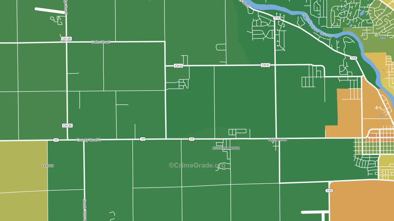 Limestone, IL Map of Vandalism Rates