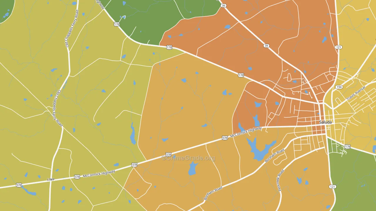 Limp, SC Map of Vandalism Rates