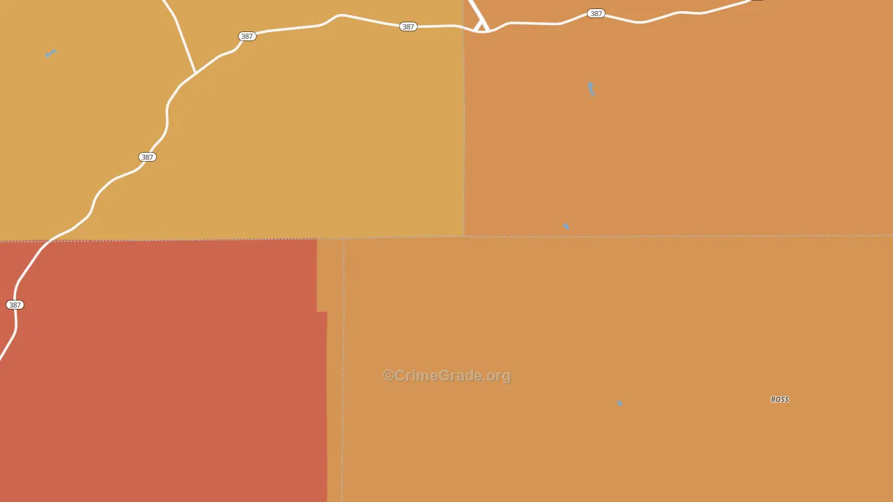 Linch, WY Map of Vandalism Rates